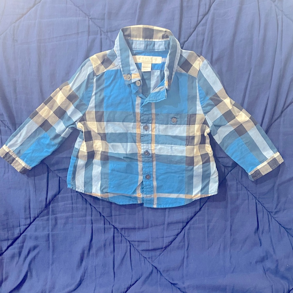 Baby Burberry shirt (blue)original